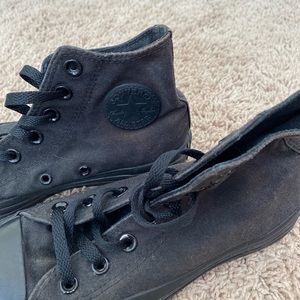 All Black High Top Converse